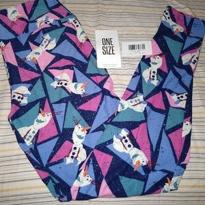 Lularoe Disney Olaf OS leggings